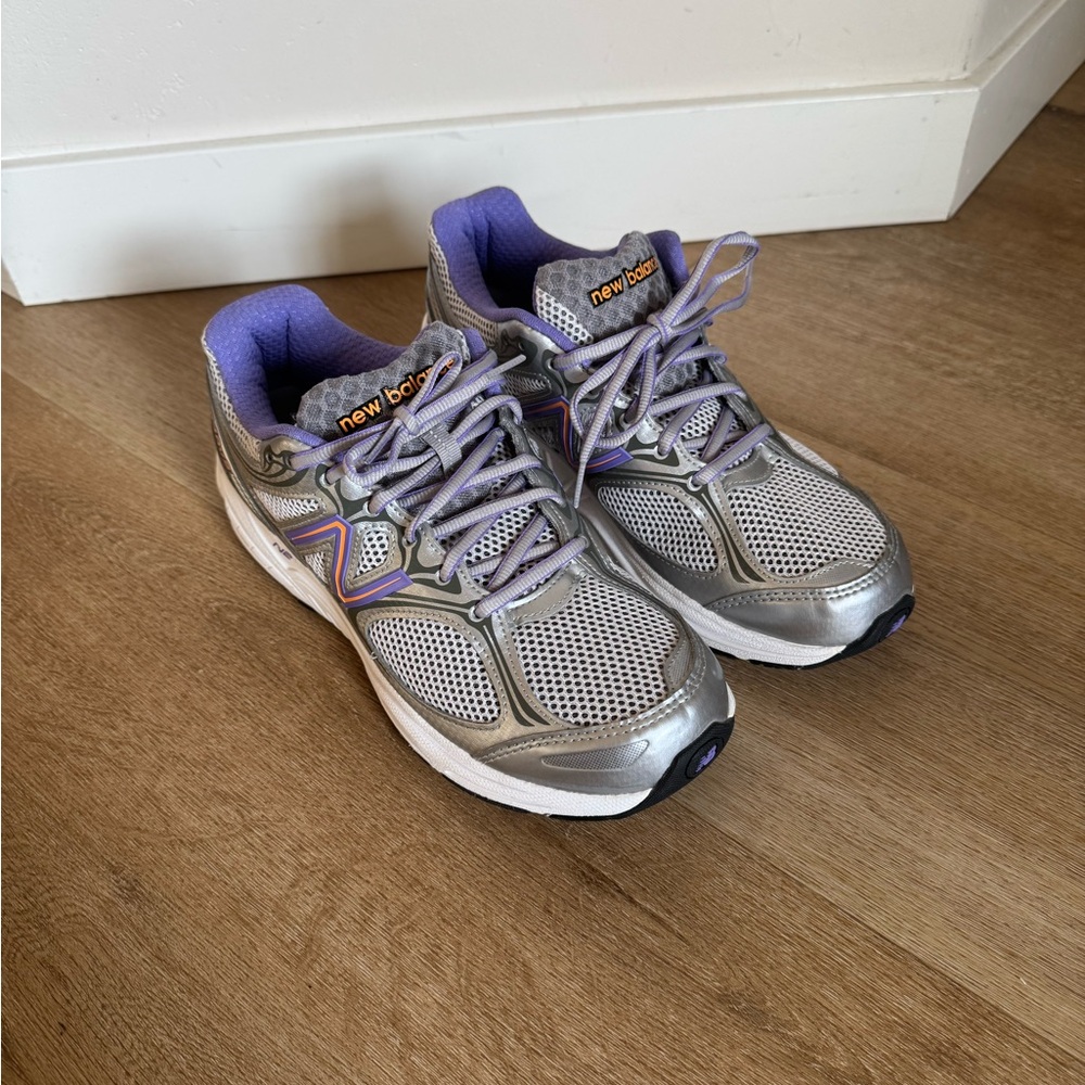 Deadstock New Balance 840v2 Gray and Lavender Running Shoes made in USA